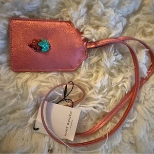 Kurt Geiger Pink Luggage Tag with Embellishment